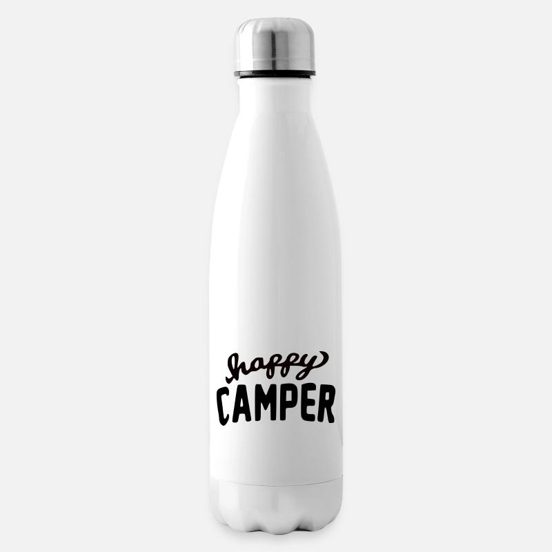 Ella Lopez « campeuse heureuse » - Bouteille isotherme - blanc