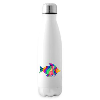 Poisson - Bouteille isotherme - blanc - Droite