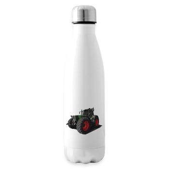 Classic Tractor // Bulldog // Illustration - Isolierflasche - Weiß - Rechts