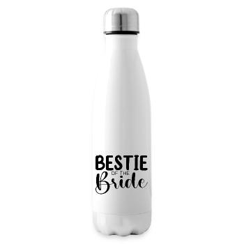 Bestie of the Bride Bachelorette Party Team Bride Bride - Insulated Water Bottle - white - Right