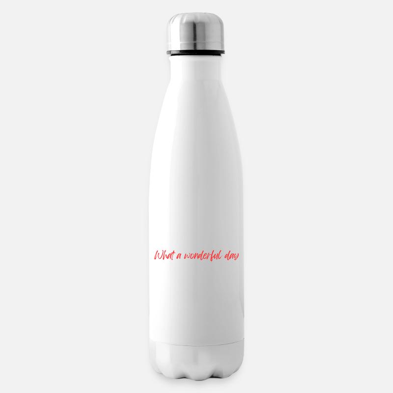 Wonderful day - Isolierflasche - Weiß