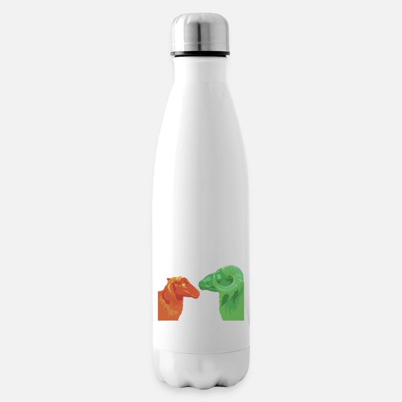 Heidschnucken - Isolierflasche - Weiß