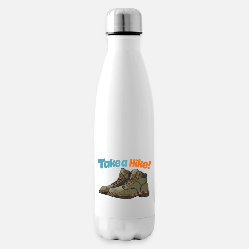MACHEN SIE EINE WANDERUNG! - Isolierflasche - Weiß