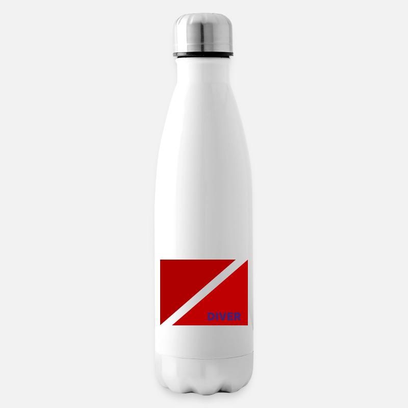 Tauchzeichen - Isolierflasche - Weiß