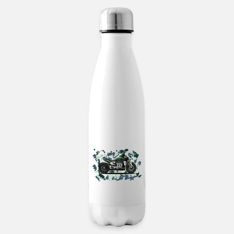 Cruiser // Custom // Motorrad - Isolierflasche - Weiß