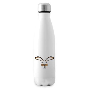 Hase Kaninchen Häschen Cartoon Kleintier niedlich - Isolierflasche - Weiß - Rechts