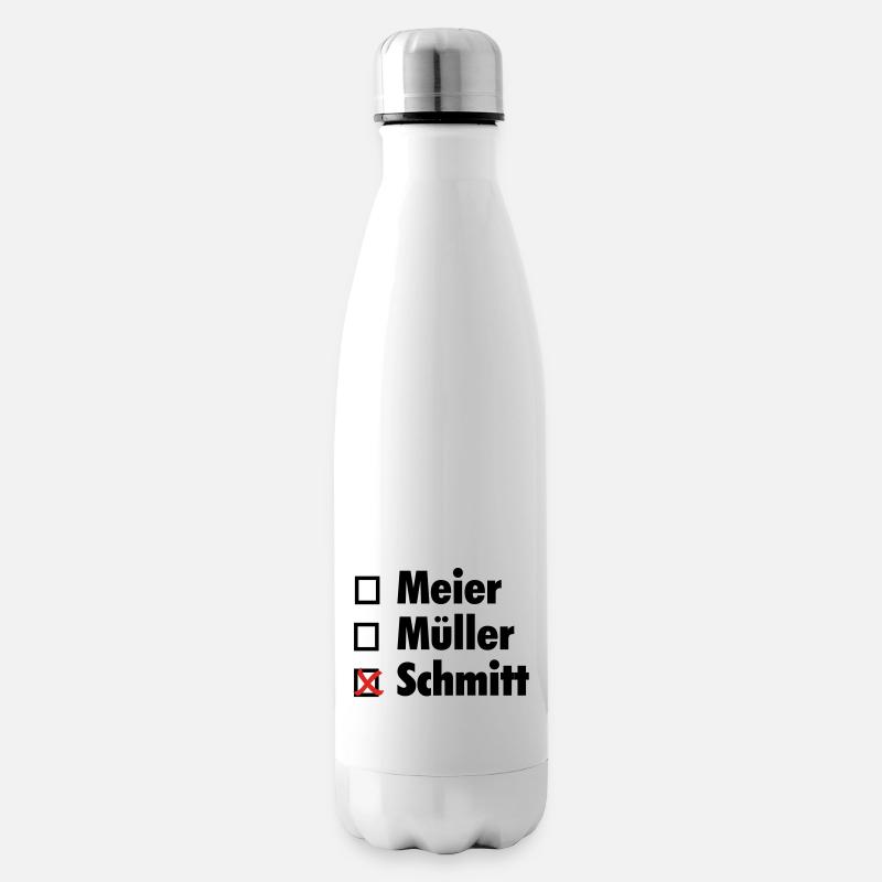 Ankreuzshirt - Isolierflasche - Weiß