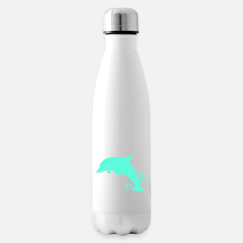 Delphin - Isolierflasche - Weiß