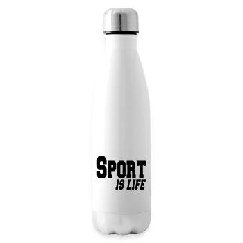 sport is life - Bouteille isotherme - blanc - Droite