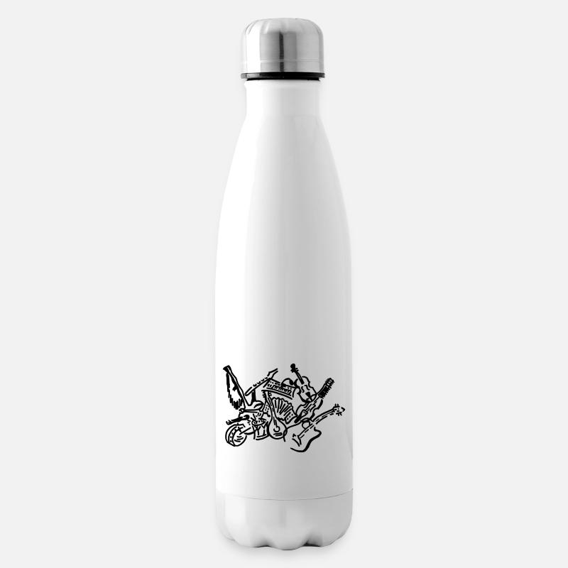 Musikinstrumente - Isolierflasche - Weiß