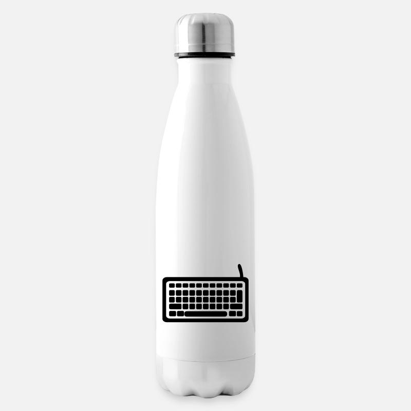 Computer - Keyboard - Isolierflasche - Weiß