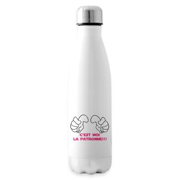 C'EST MOI La PATRONne - Bouteille isotherme - blanc - Droite
