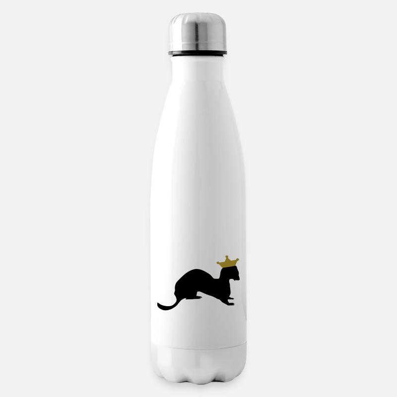 belette roi / king weasel (2c) - Bouteille isotherme - blanc