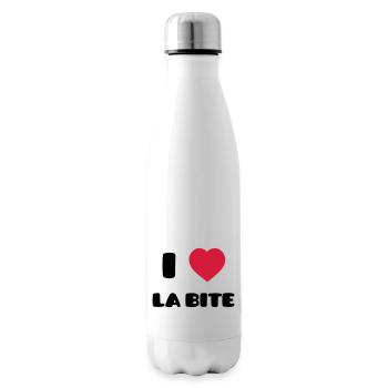 I Love La Bite - Bouteille isotherme - blanc - Droite