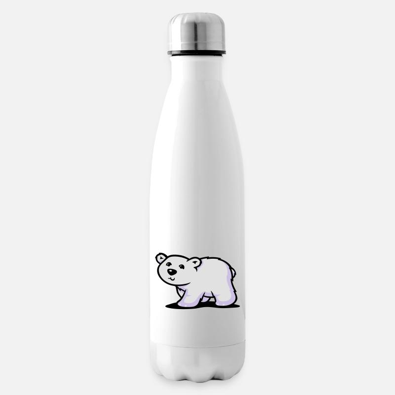 Eisbär - Isolierflasche - Weiß