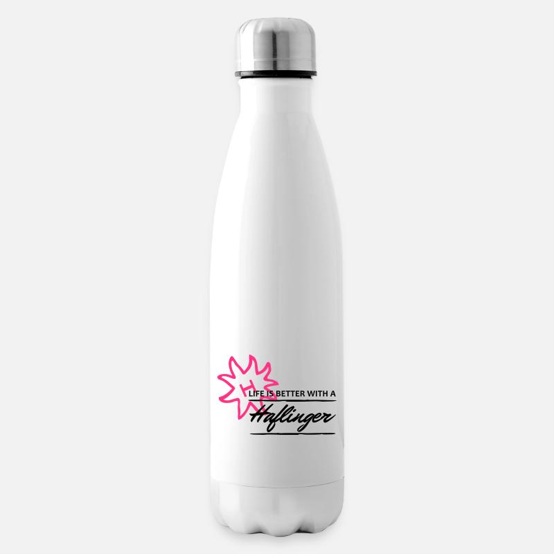 Haflinger - better life - Isolierflasche - Weiß