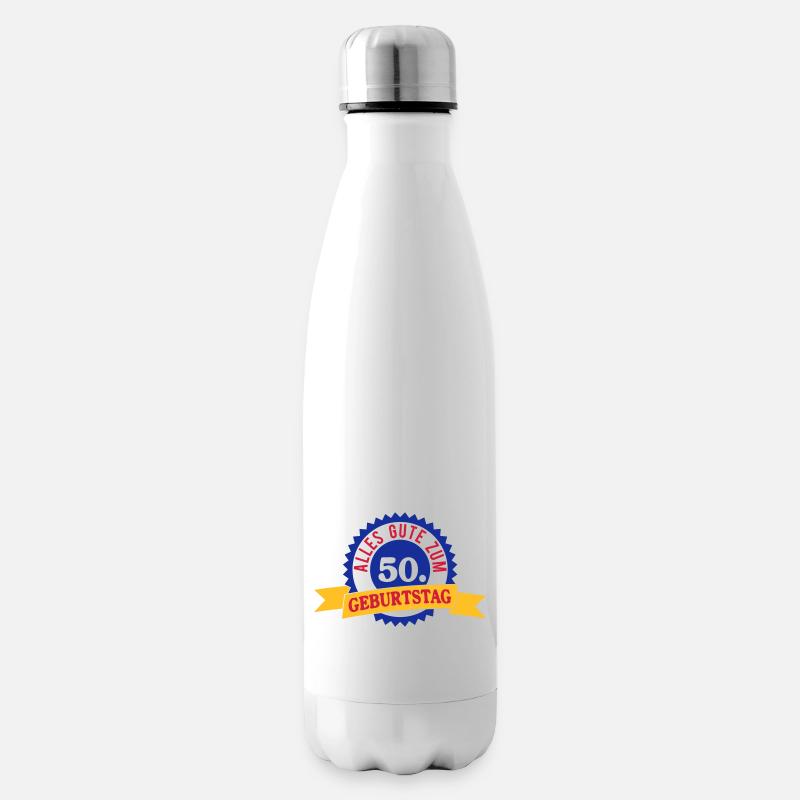 Alles Gute zum 50. Geburtstag - Isolierflasche - Weiß