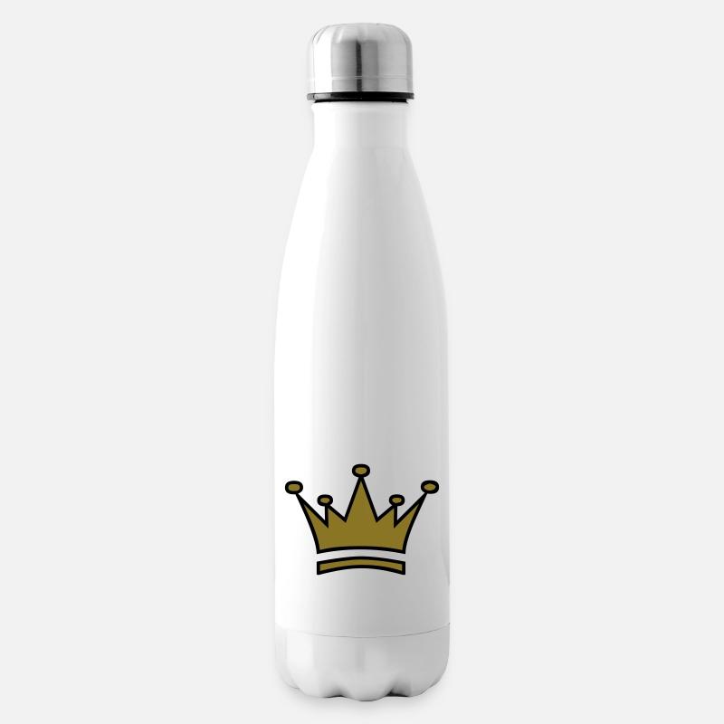 Krone - Isolierflasche - Weiß