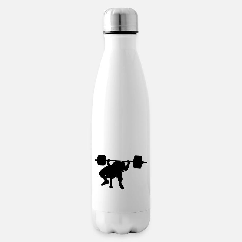 Bankdrücken pause - Isolierflasche - Weiß