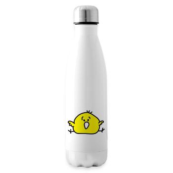 dickes Vögelchen - Isolierflasche - Weiß - Rechts