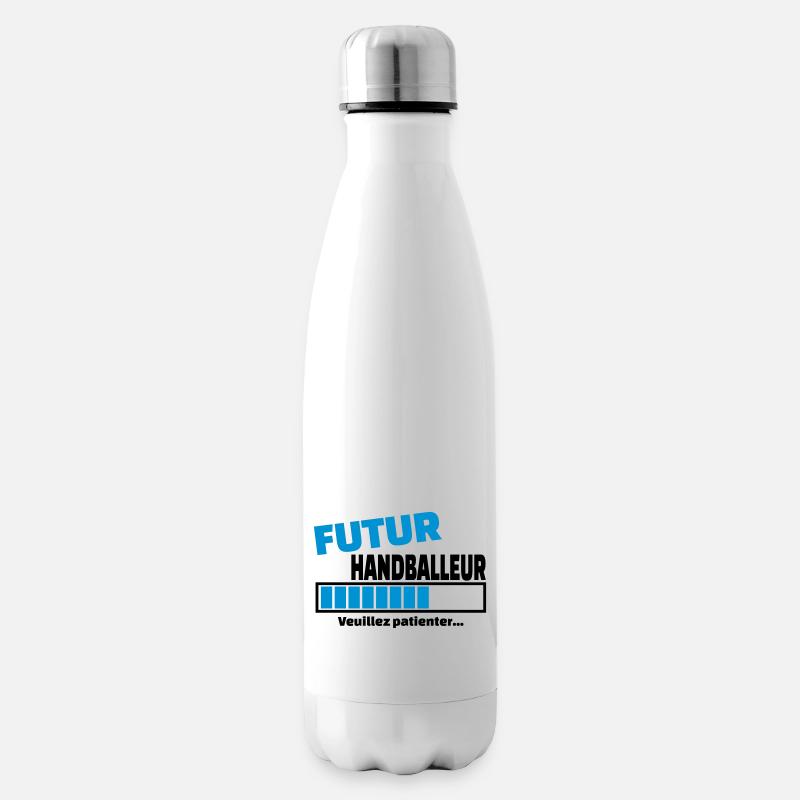 futur handballeur - Bouteille isotherme - blanc