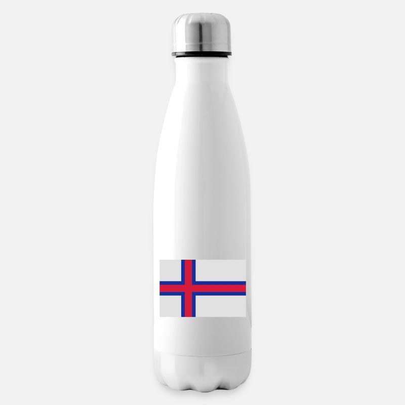 drapeau_iles_feroe - Insulated Water Bottle - white