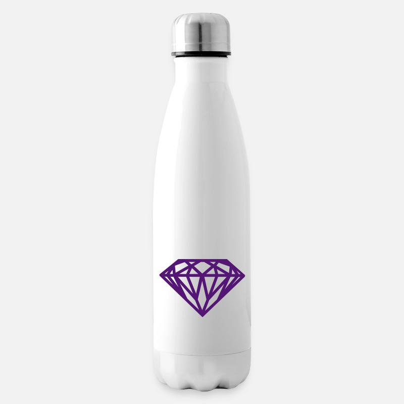 Diamant - Bouteille isotherme - blanc