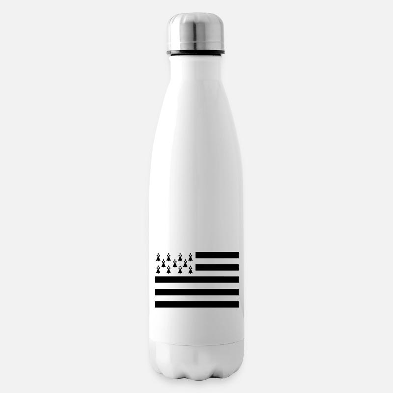 Breton Flagge - Isolierflasche - Weiß