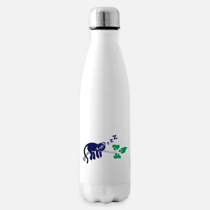 sleeping monkey - Isolierflasche - Weiß