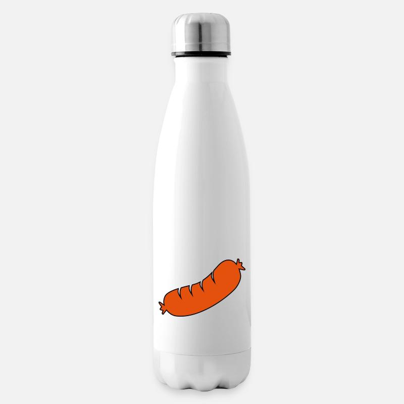 saucisse - Bouteille isotherme - blanc