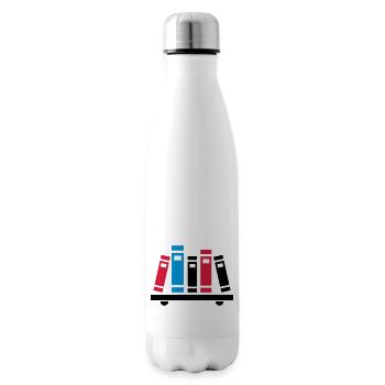 Bücher - Isolierflasche - Weiß - Rechts