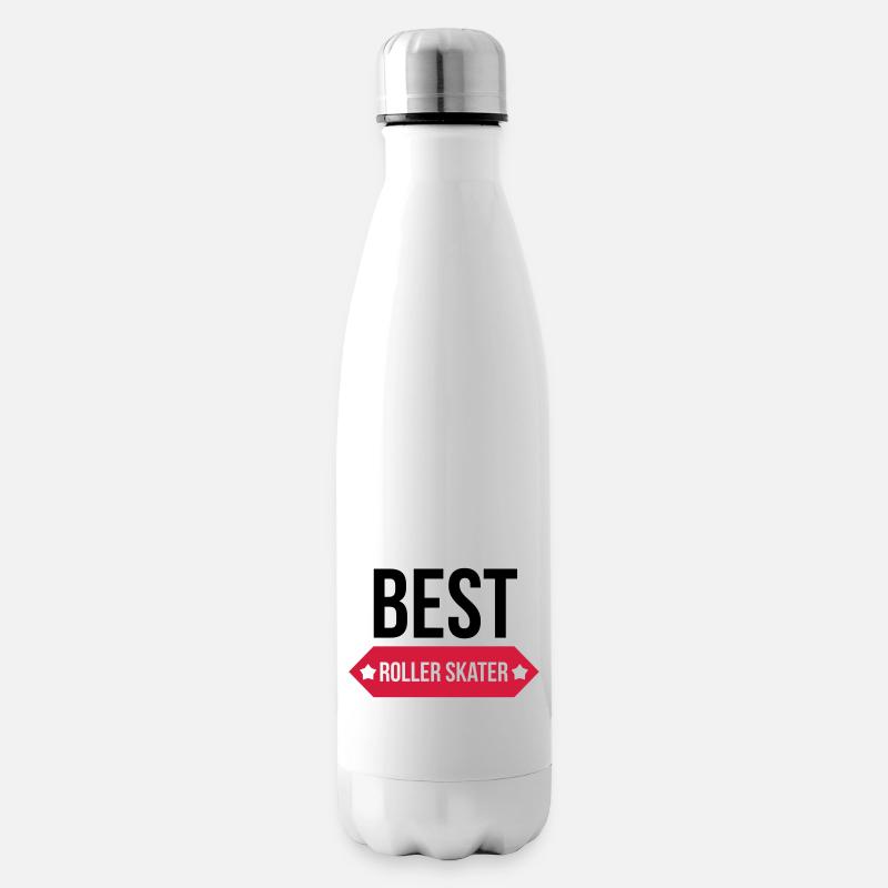 Inlineskaten / Rollschuhlaufen / Roller Skating - Isolierflasche - Weiß