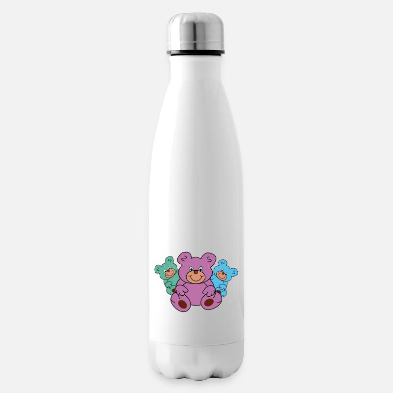 Teddy bears / teddies / teddys - Insulated Water Bottle - white