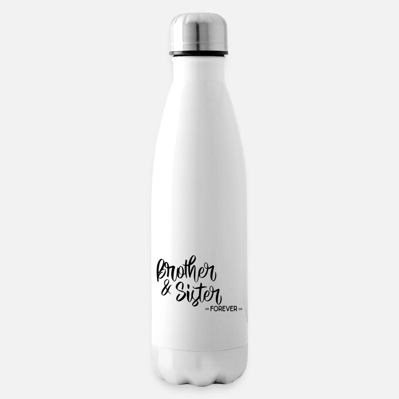 frère et soeur - Bouteille isotherme - blanc