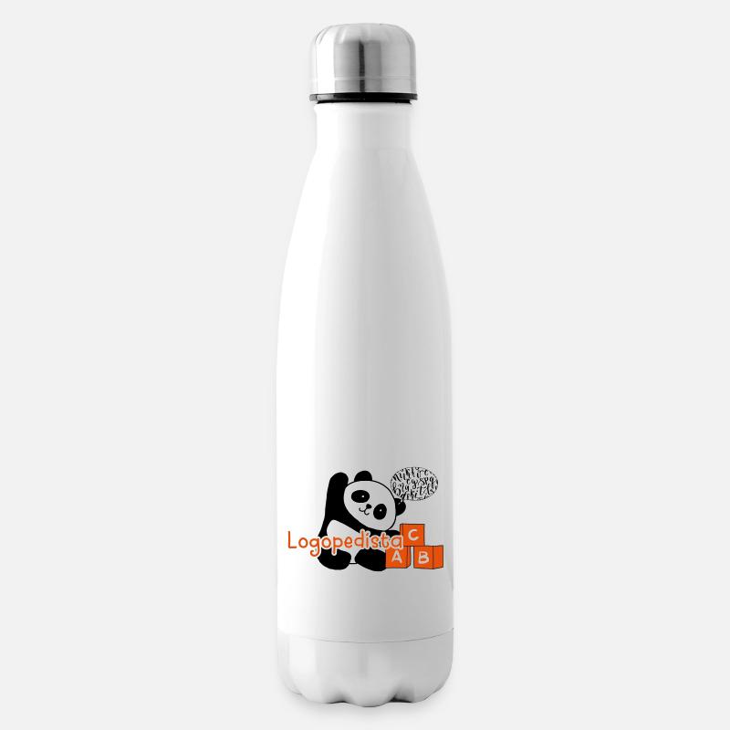Logopäde Panda - Isolierflasche - Weiß