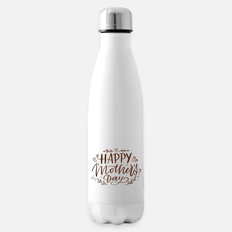 muttertag, Muttertagsgeschenk, Geschenk Mama - Isolierflasche - Weiß