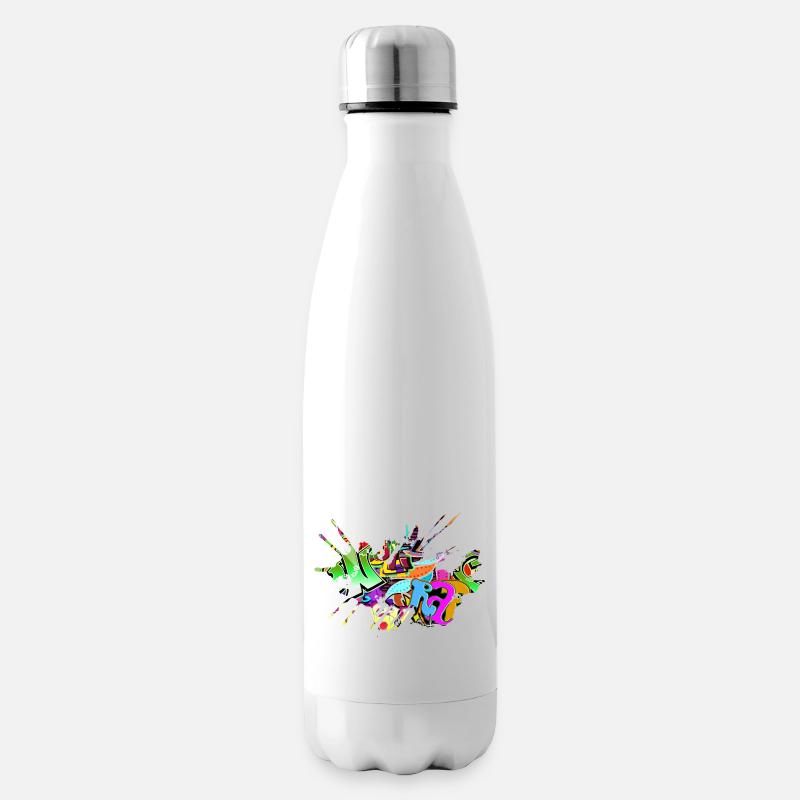 Graffiti - Isolierflasche - Weiß