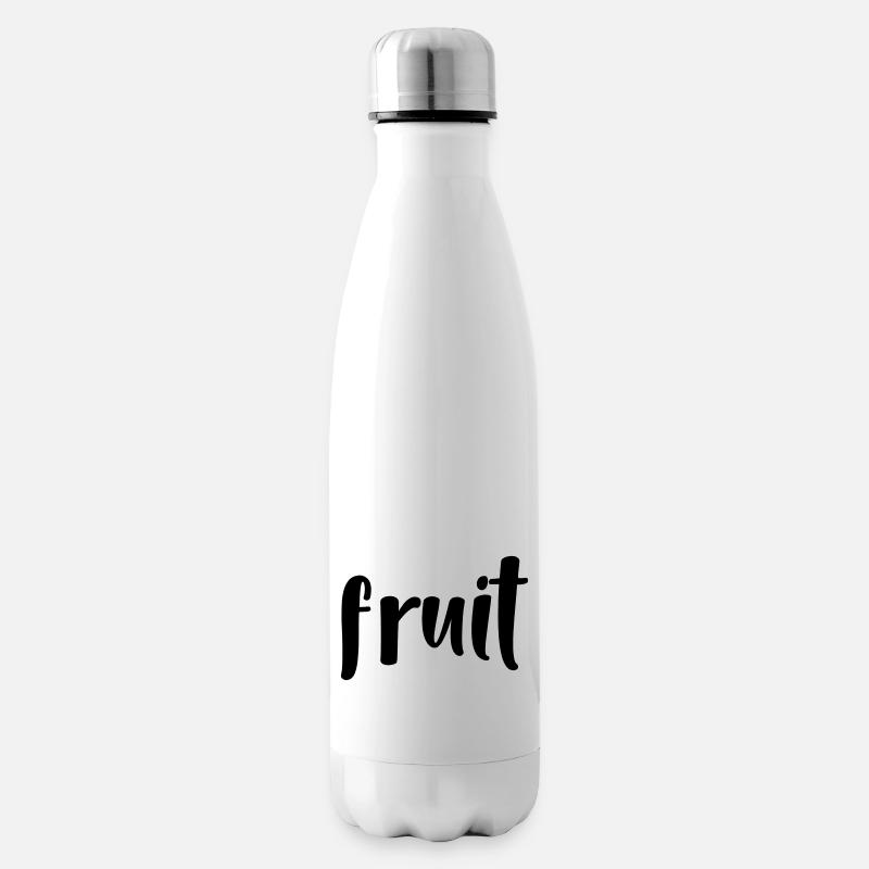 Obst - Isolierflasche - Weiß