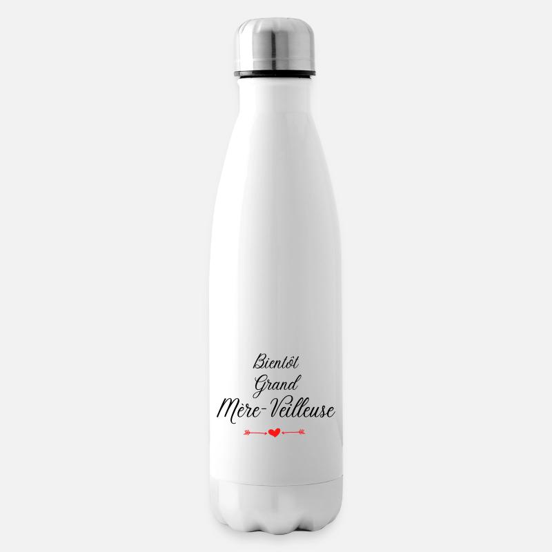 bientôt grand mère veilleuse - Bouteille isotherme - blanc