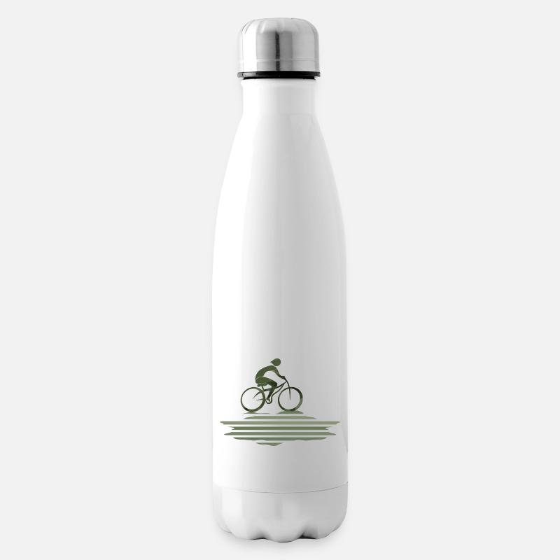 Radfahrer - Isolierflasche - Weiß