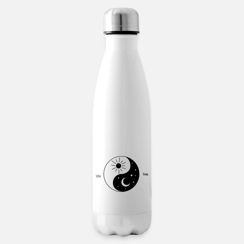 Ying Yang - Insulated Water Bottle - white