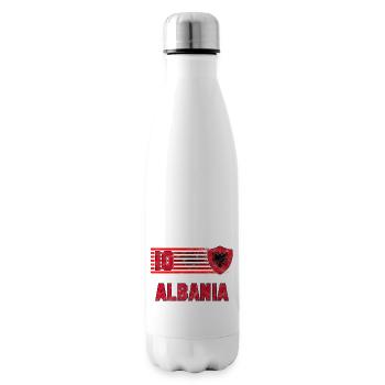 Albanien Fußball Mannschaft - Isolierflasche - Weiß - Rechts