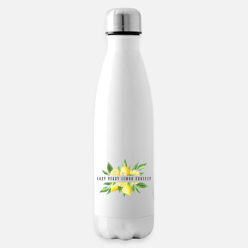 Easy Peasy Zitrone Squeezy - Isolierflasche - Weiß