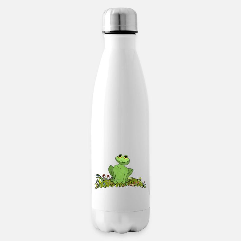 Frosch - Isolierflasche - Weiß