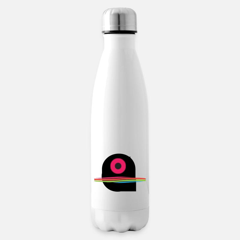 logo simple - Bouteille isotherme - blanc