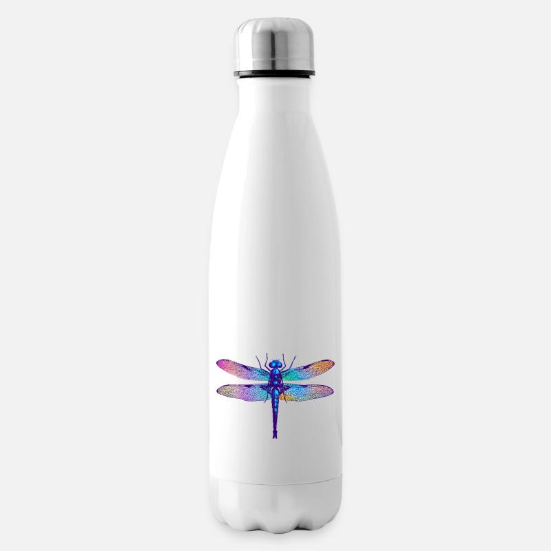 Dragonfly - Insulated Water Bottle - white