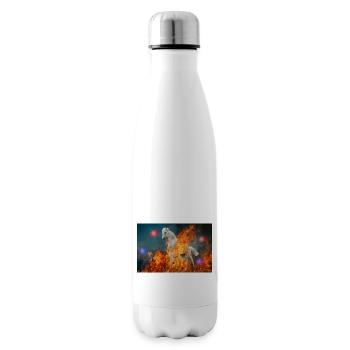 A burning horse. - Insulated Water Bottle - white - Right