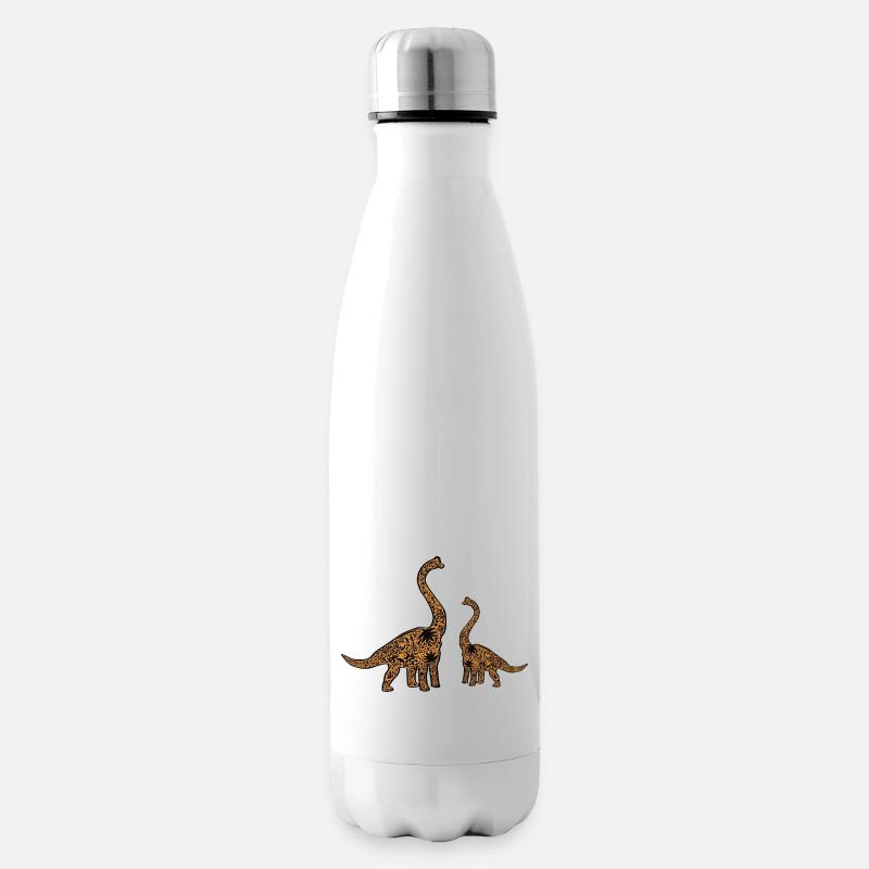 Brachiosaurs - Insulated Water Bottle - white