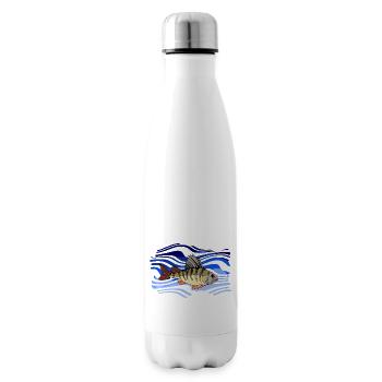 Poisson - Bouteille isotherme - blanc - Droite