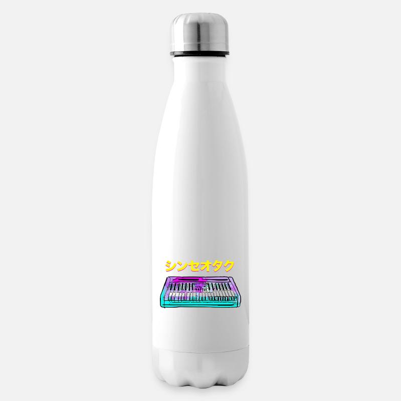 SYNTH GEEK JAPONAIS - Bouteille isotherme - blanc